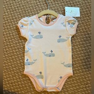 TBBC whale onesie, NWT-6-12m